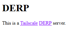Testing DERP https